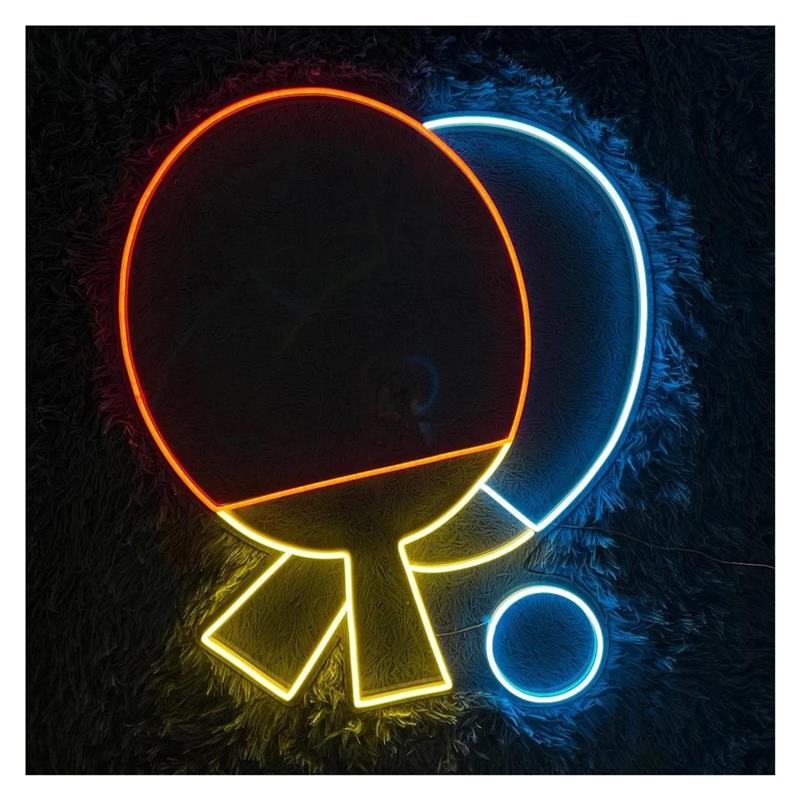 Hall Table Tennis - LED Ping Pong Paddle Neon Tabela,
