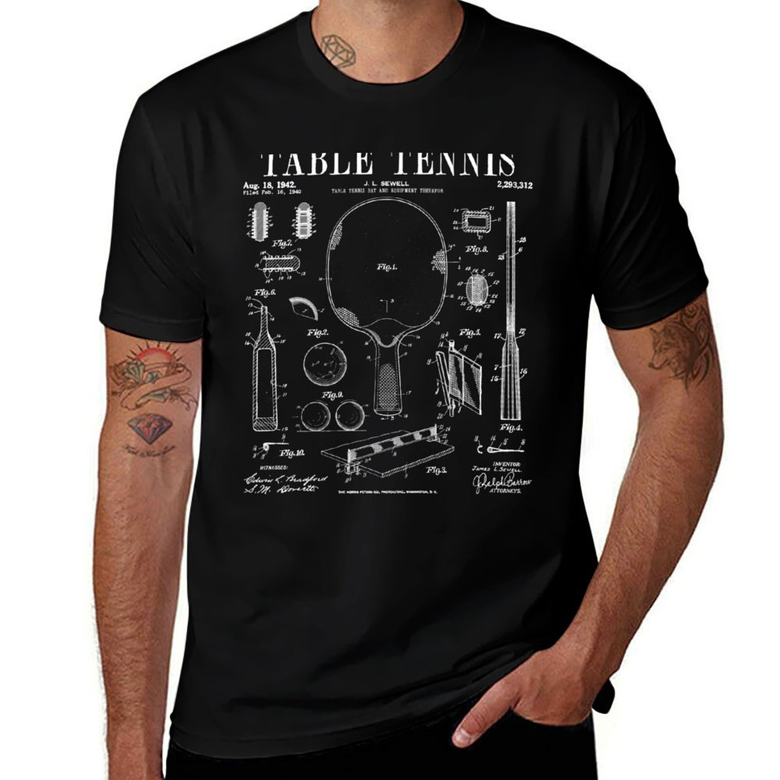Table Tennis Drawing - Masa Tenisi Ping Pong Eski Vintage