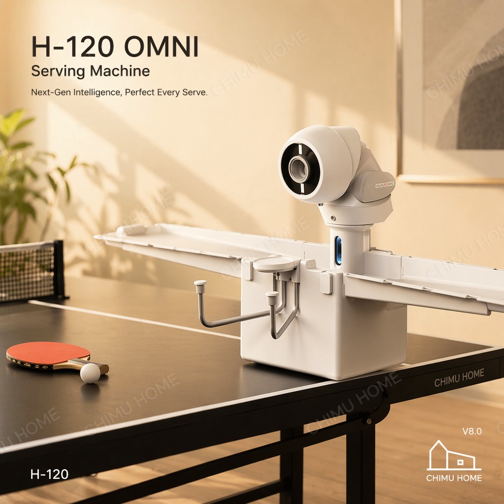 Table Tennis Machine - 【CHIMU HOME】OMNI Akıllı Masa Tenisi Servis