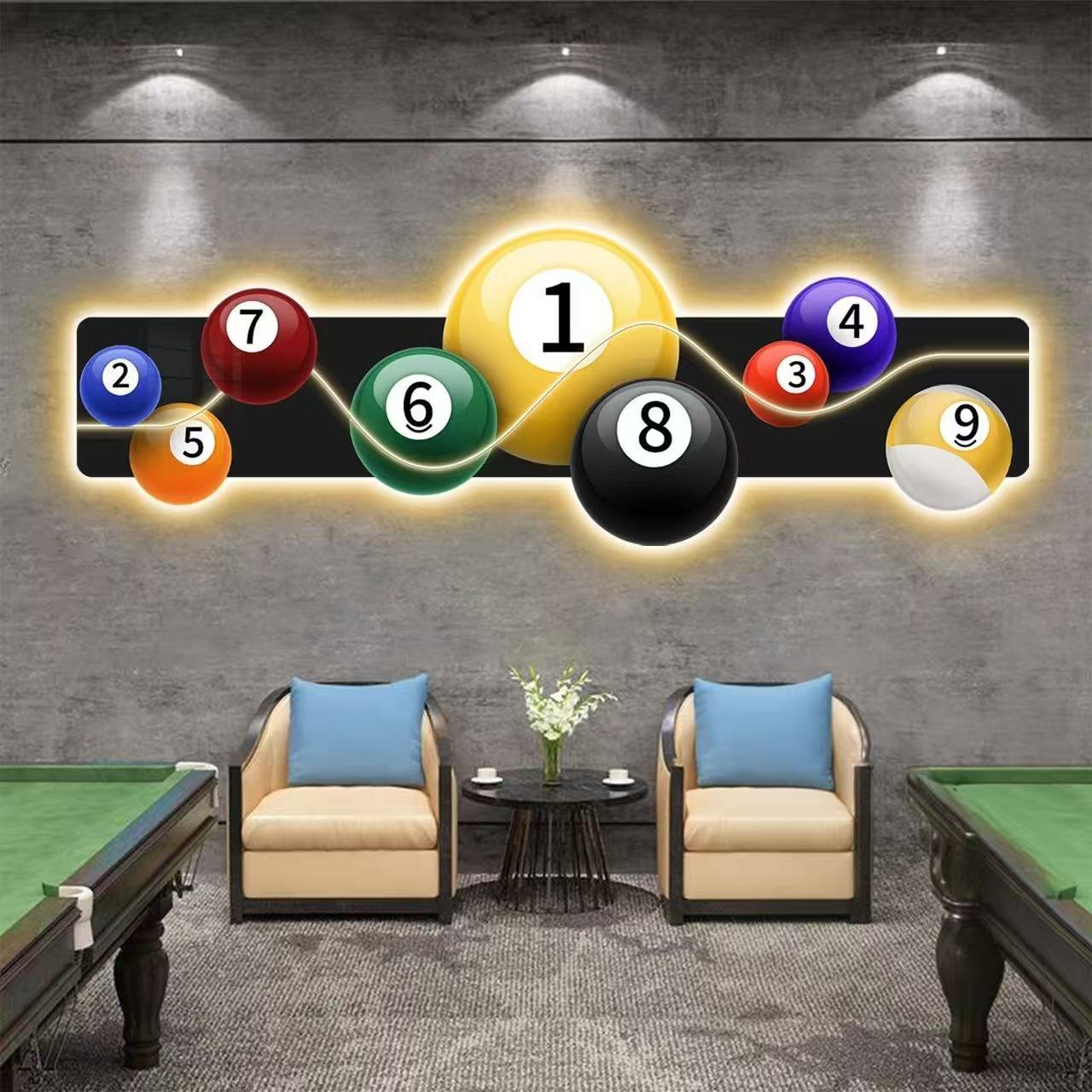 Bilardo Salonu Dekorasyon Resm - Hall Table Tennis incelemesi ve fiyatı